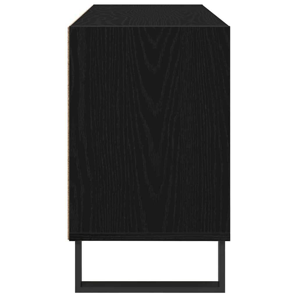 Cabinet TV Stejar Negru 103,5 x 30 x 50 cm Lemn compozit GartenMobel Dekor