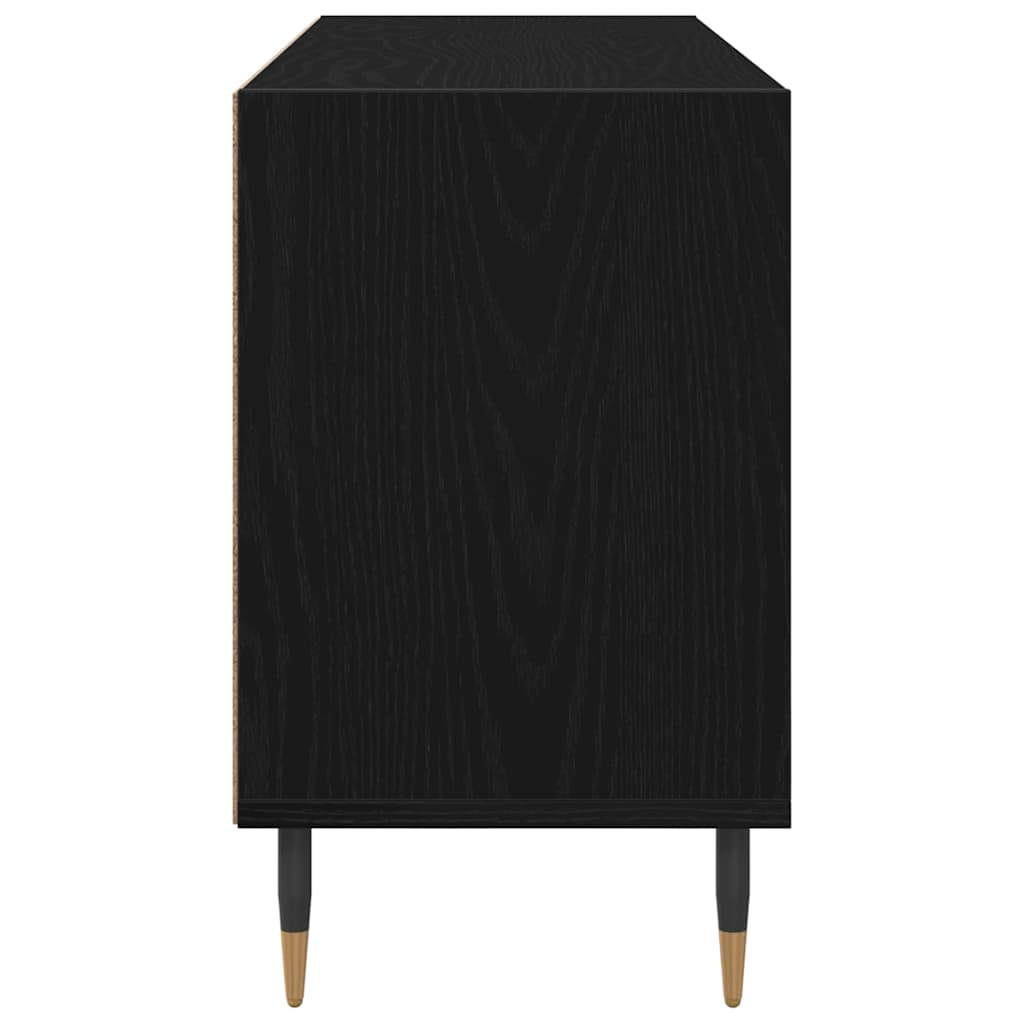 Cabinet TV Stejar Negru 103,5 x 30 x 50 cm Lemn compozit GartenMobel Dekor