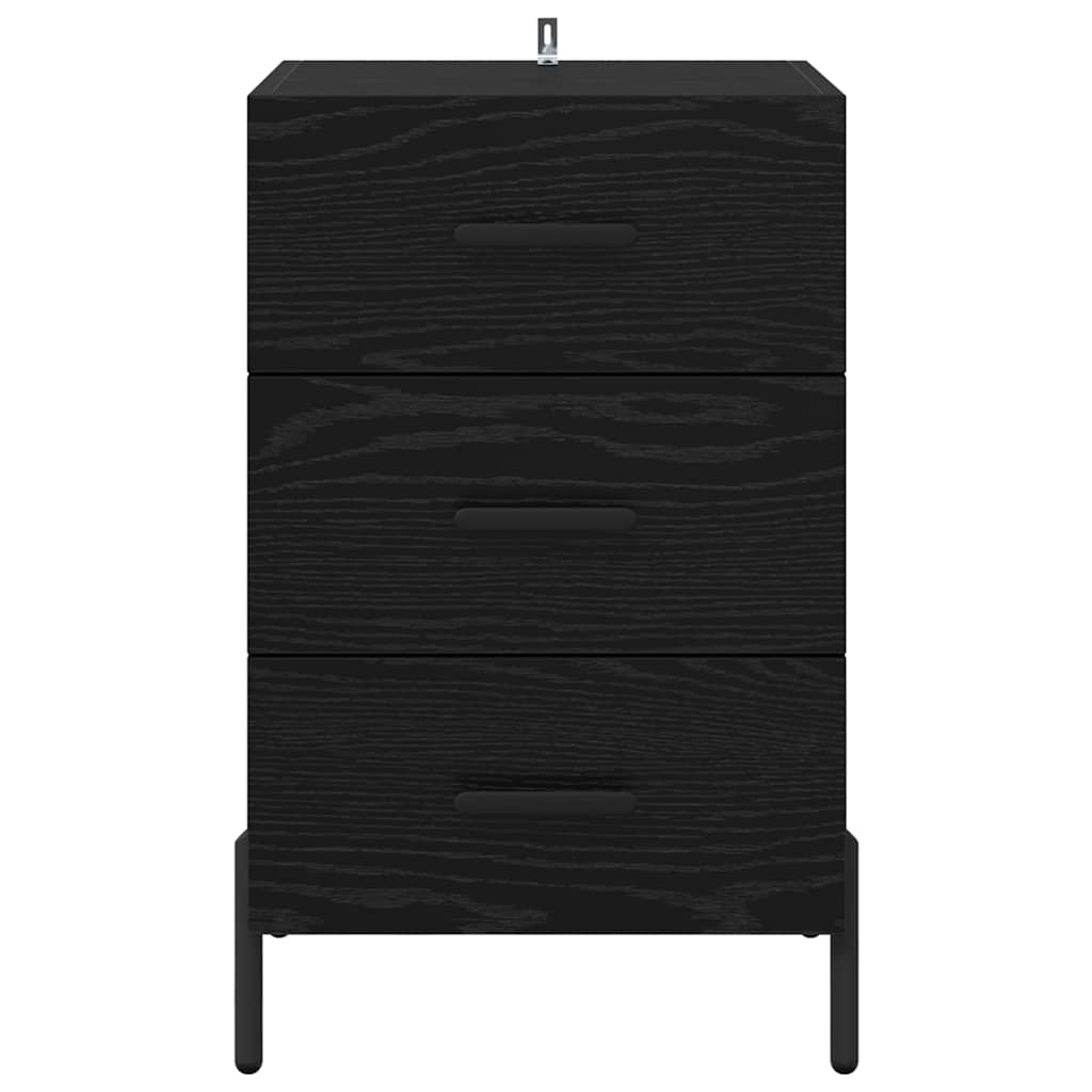 Dulap de noapte Stejar negru 40 x 40 x 66 cm Lemn compozit GartenMobel Dekor
