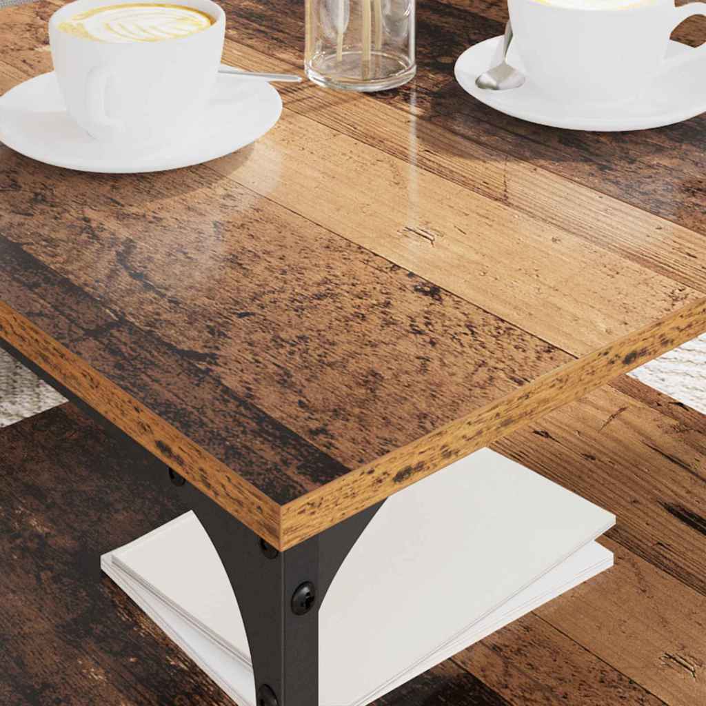 Masă de cafea Lemn Vechi 55 x 55 x 40 cm Lemn compozit GartenMobel Dekor