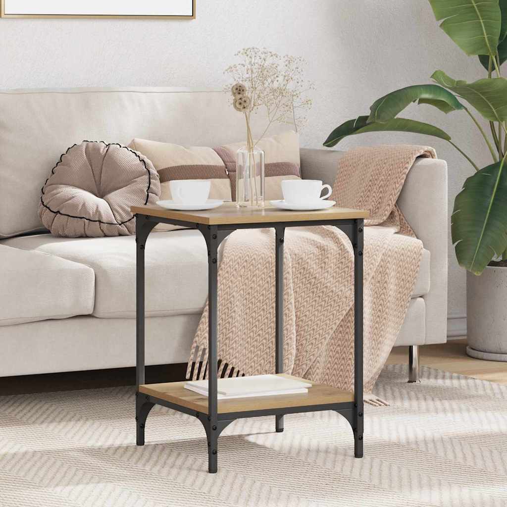 Masă de cafea Stejar Artizanal 40 x 40 x 55 cm Lemn compozit GartenMobel Dekor