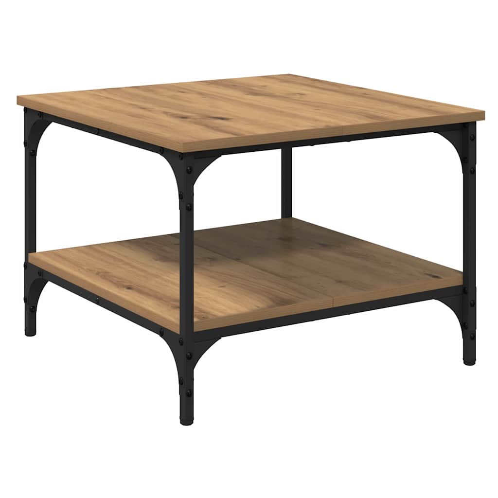 Masă de cafea Stejar Artizanal 55 x 55 x 40 cm Lemn compozit GartenMobel Dekor