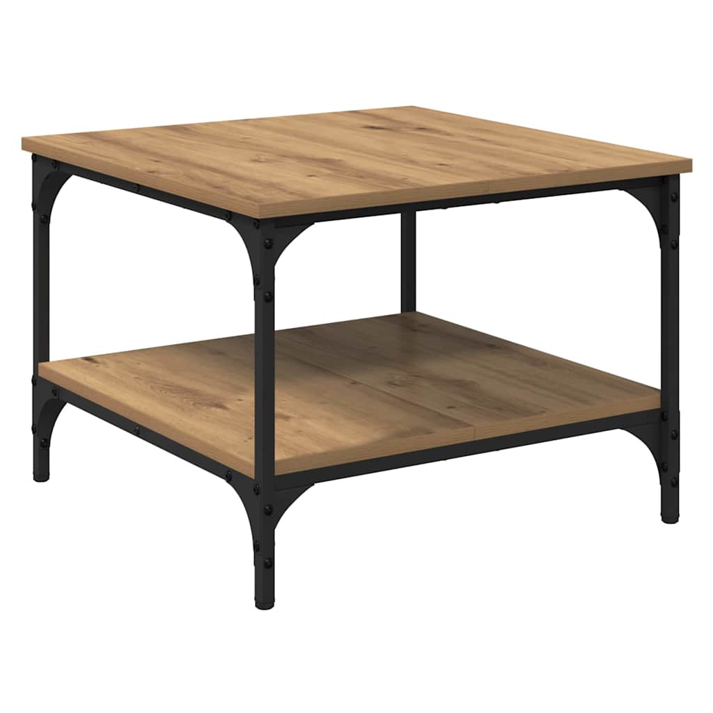 Masă de cafea Stejar Artizanal 55 x 55 x 40 cm Lemn compozit GartenMobel Dekor