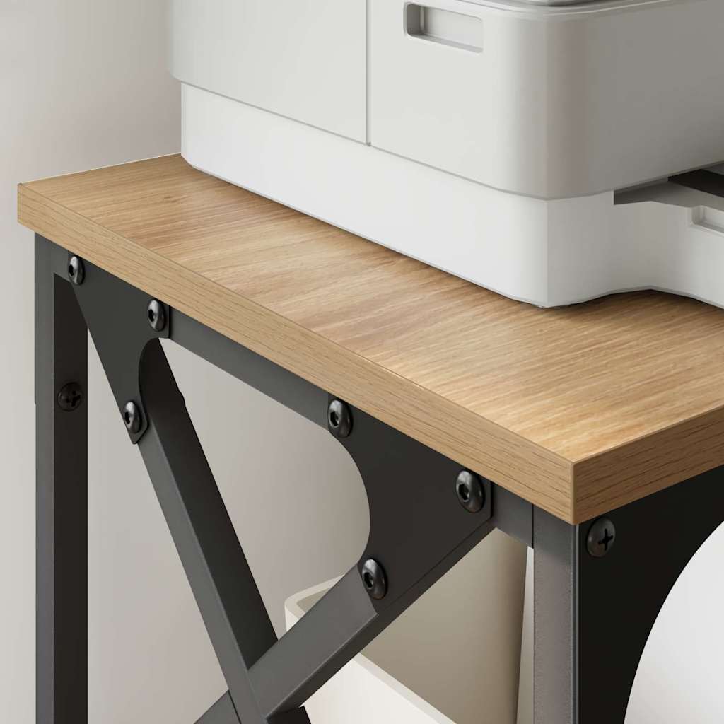 Suport pentru imprimantă Stejar Artizanal 40 x 30 x 31 cm GartenMobel Dekor