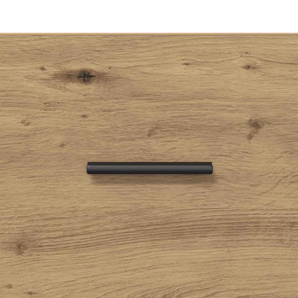 Dulap de noapte stejar artizanal 35 x 35 x 20 cm Lemn compozit GartenMobel Dekor