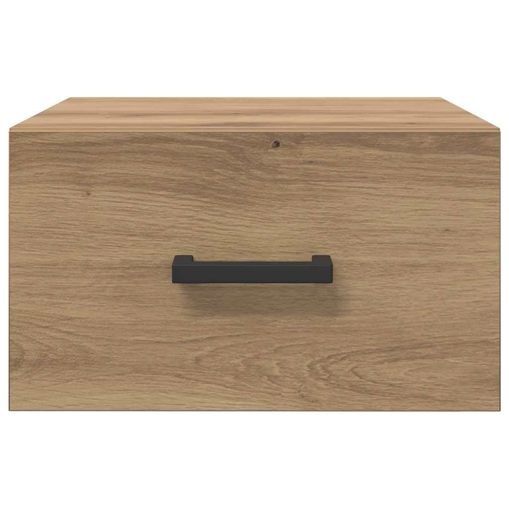 Dulap de noapte stejar artizanal 35 x 35 x 20 cm Lemn compozit GartenMobel Dekor