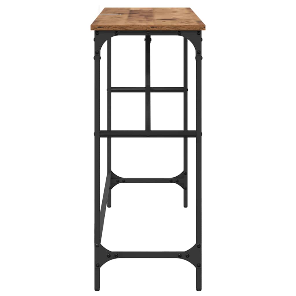 Masă de consolă Lemn Vechi 100 x 32 x 75 cm Lemn compozit GartenMobel Dekor