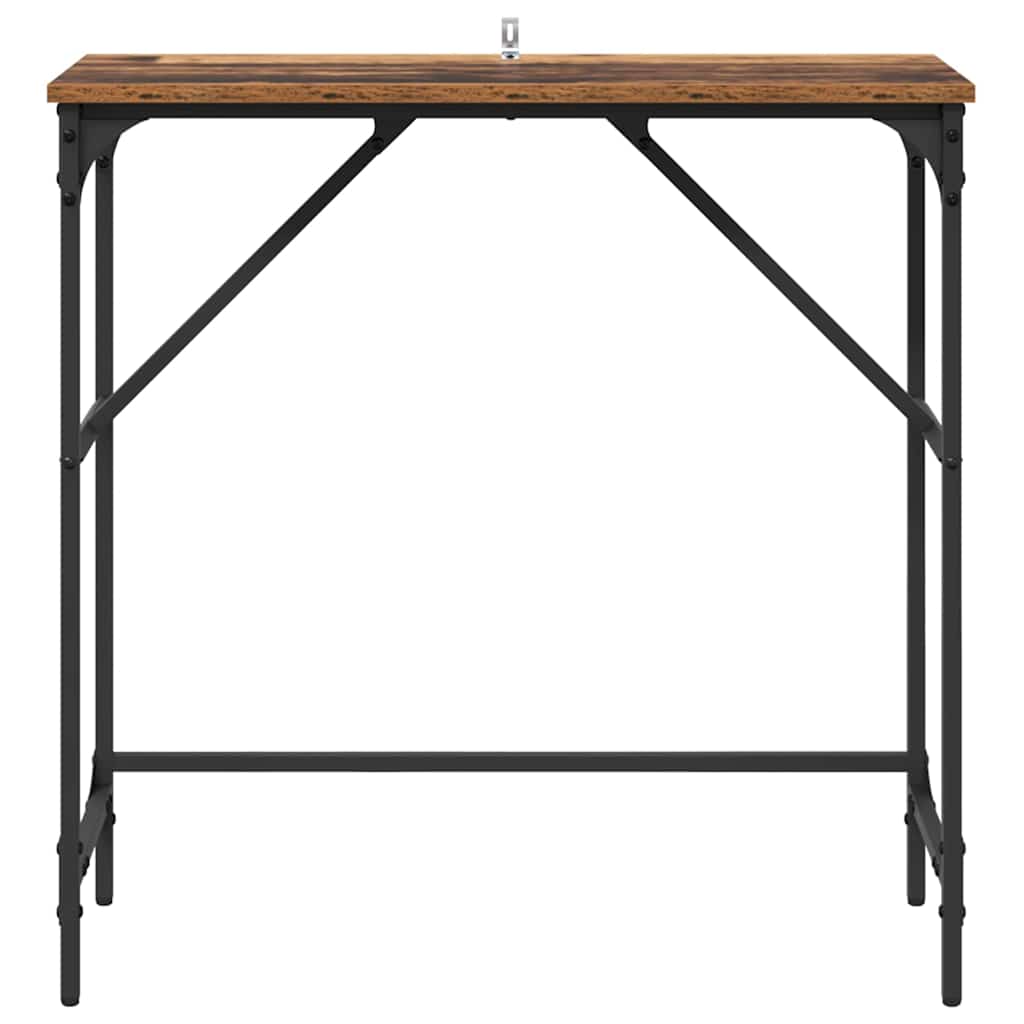 Masă de consolă Lemn vechi 75 x 32 x 75 cm Lemn compozit GartenMobel Dekor