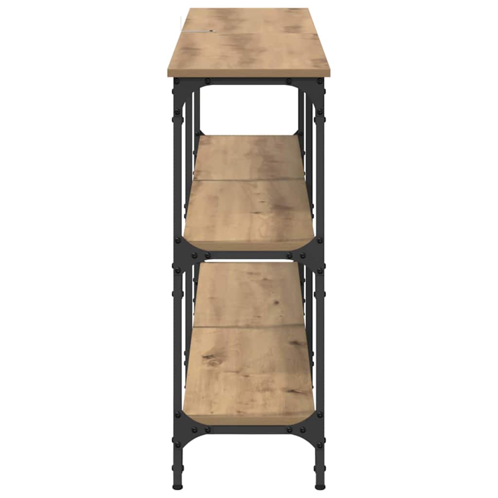 Masă de consolă Stejar Artizanal 150 x 29 x 75 cm GartenMobel Dekor