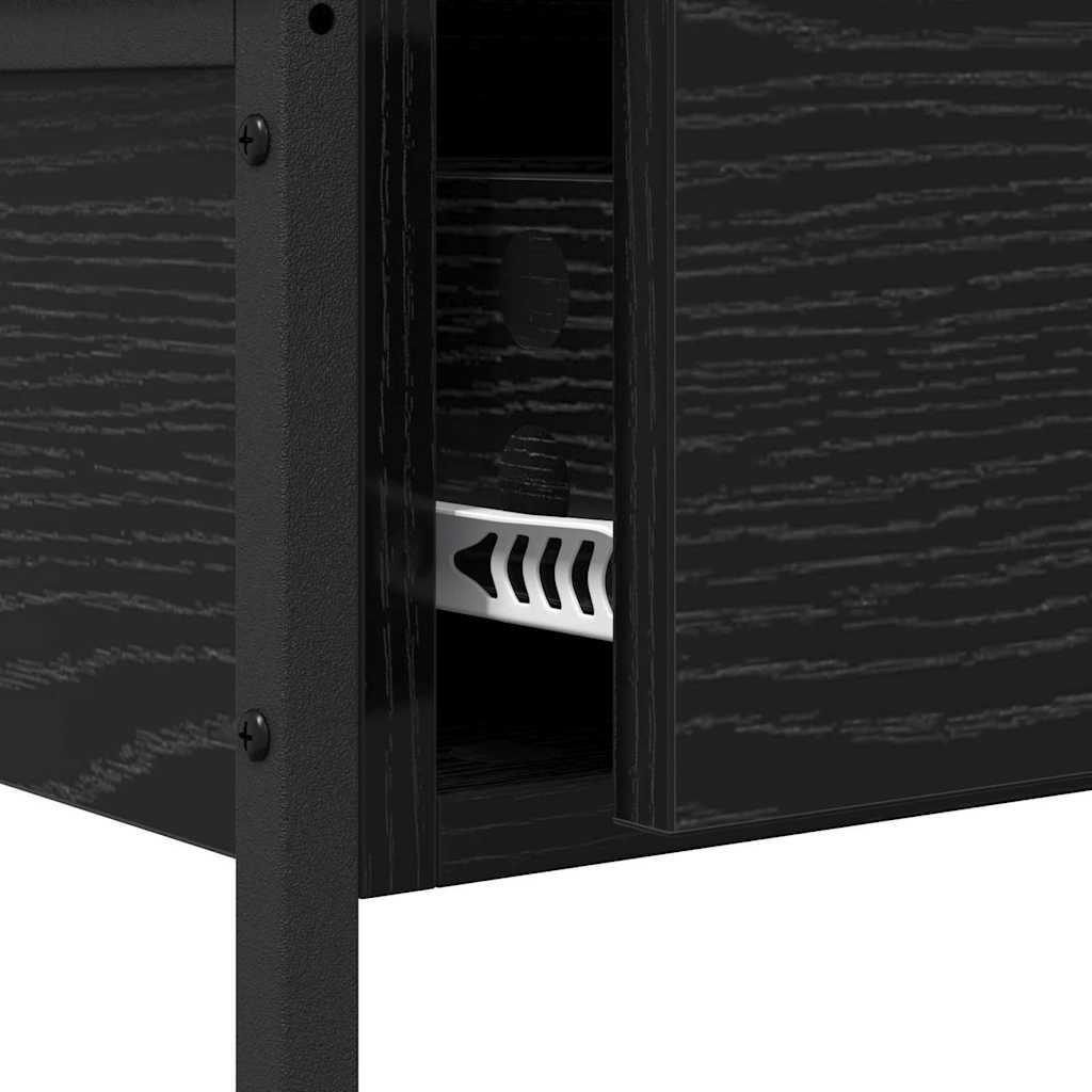 Masă de consolă Stejar Negru 75 x 34,5 x 75 cm Lemn compozit GartenMobel Dekor