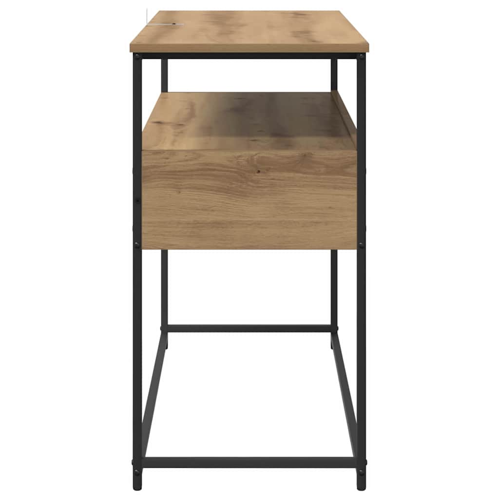 Masă de consolă cu sertar Stejar Artizanal 100 x 40 x 75 cm GartenMobel Dekor