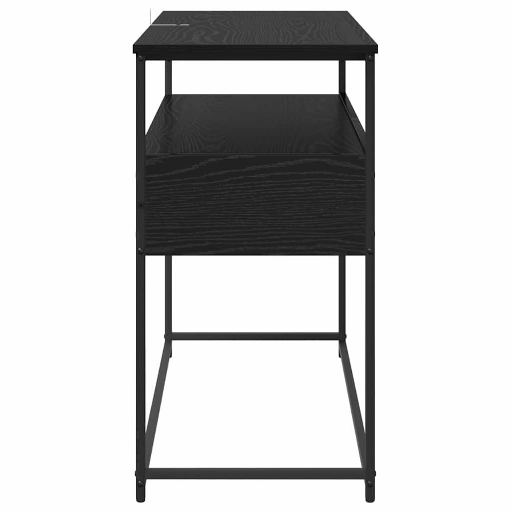 Masă de consolă cu sertar Stejar Negru 100 x 40 x 75 cm GartenMobel Dekor