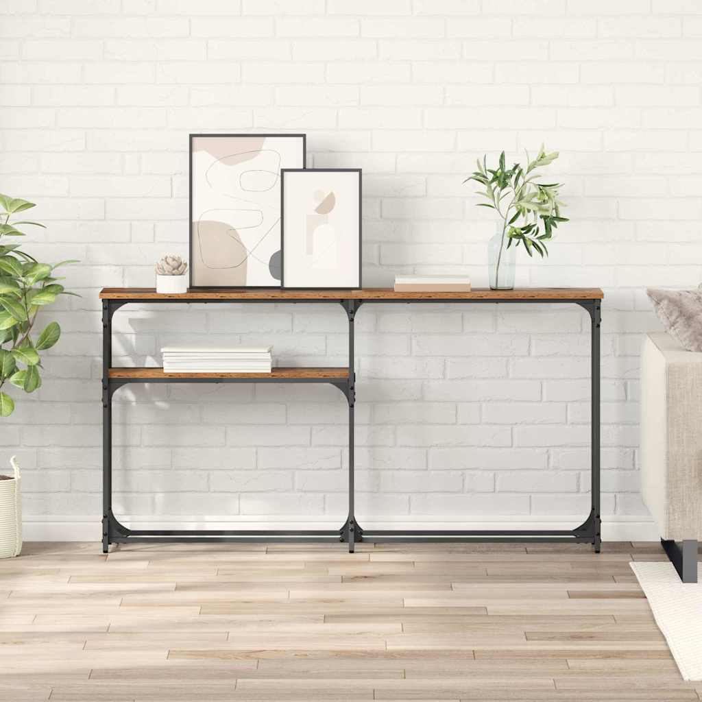 MasaConsole Lemn vechi 145x22.5x75cm Lemn compozit GartenMobel Dekor