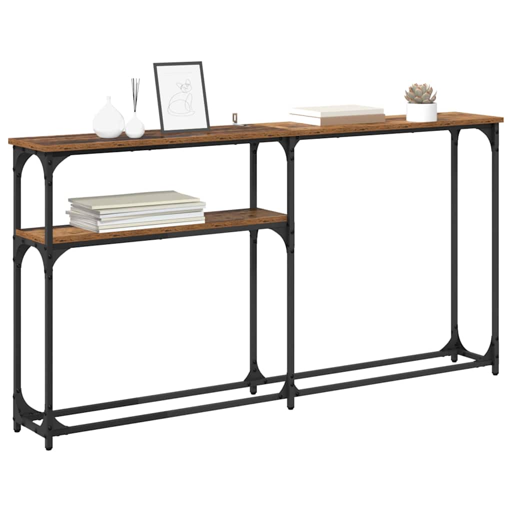 MasaConsole Lemn vechi 145x22.5x75cm Lemn compozit GartenMobel Dekor