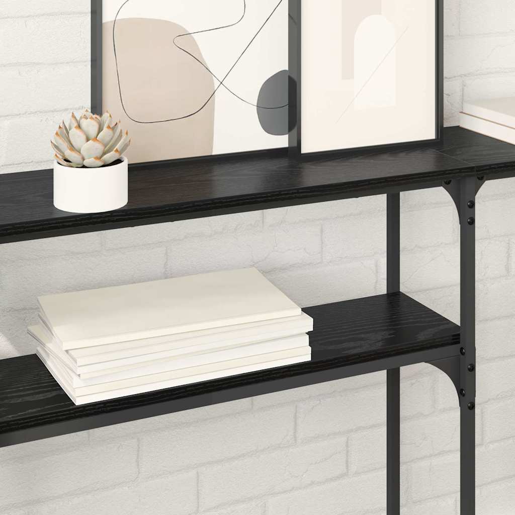 MasaConsole Stejar negru 145x22.5x75cm Lemn compozit GartenMobel Dekor