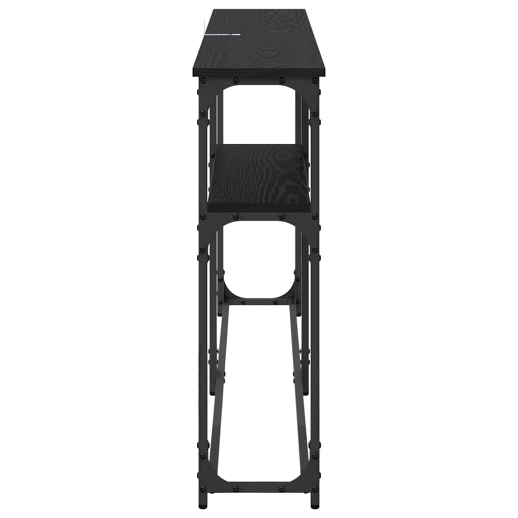 MasaConsole Stejar negru 145x22.5x75cm Lemn compozit GartenMobel Dekor