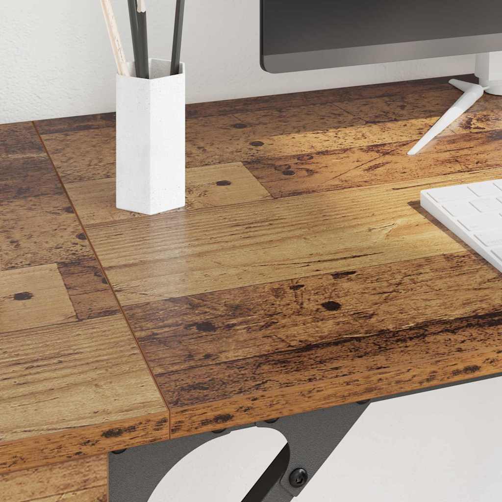 Birou de calculator Lemn Vechi 131 x 48 x 75 cm Lemn compozit GartenMobel Dekor