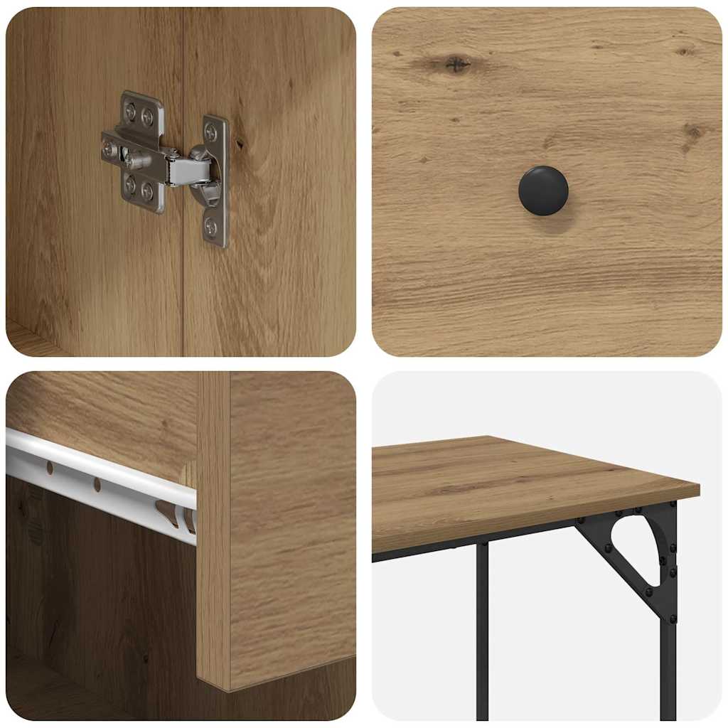 Birou de calculator cu sertar Stejar Artizanal 131 x 48 x 75 cm GartenMobel Dekor