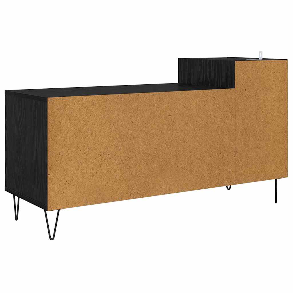 Cabinet TV Stejar Negru 100 x 35 x 55 cm Lemn compozit GartenMobel Dekor