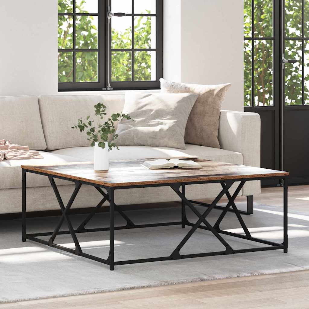 Masă de cafea Lemn vechi 100 x 100 x 40 cm Lemn compozit GartenMobel Dekor