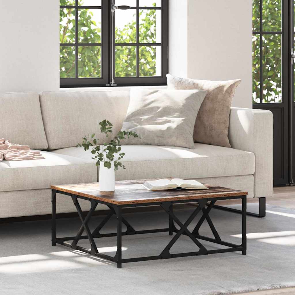 Masă de cafea Lemn vechi 70 x 70 x 30 cm Lemn compozit GartenMobel Dekor