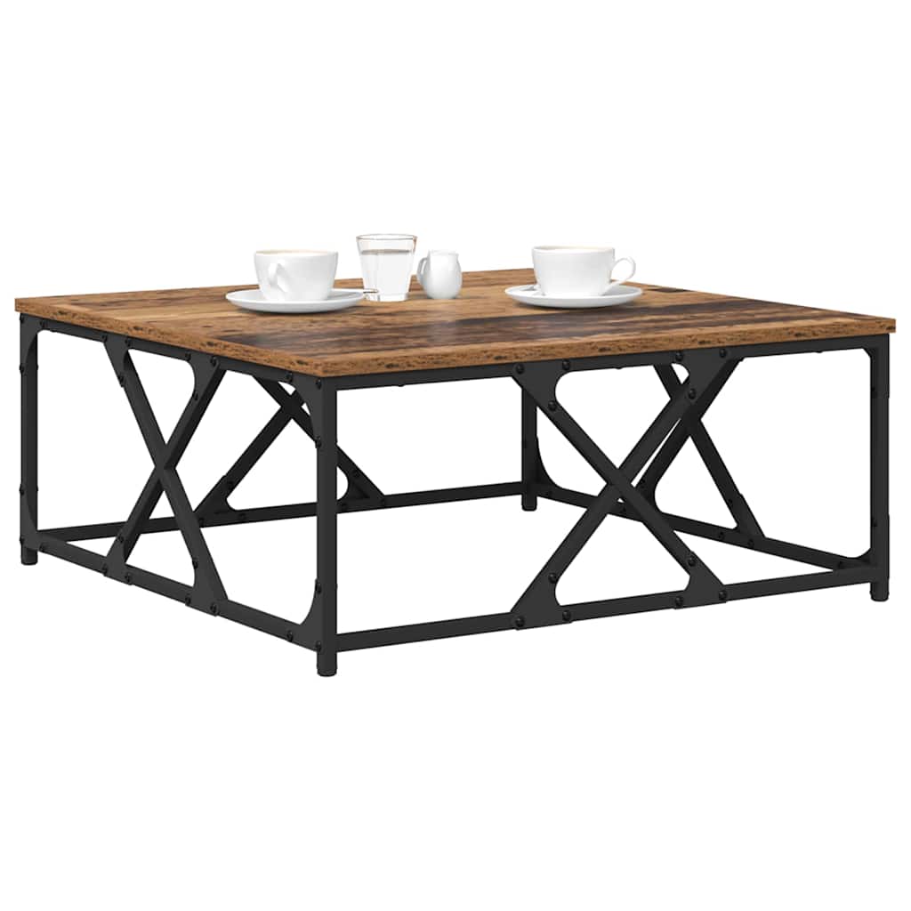 Masă de cafea Lemn vechi 70 x 70 x 30 cm Lemn compozit GartenMobel Dekor