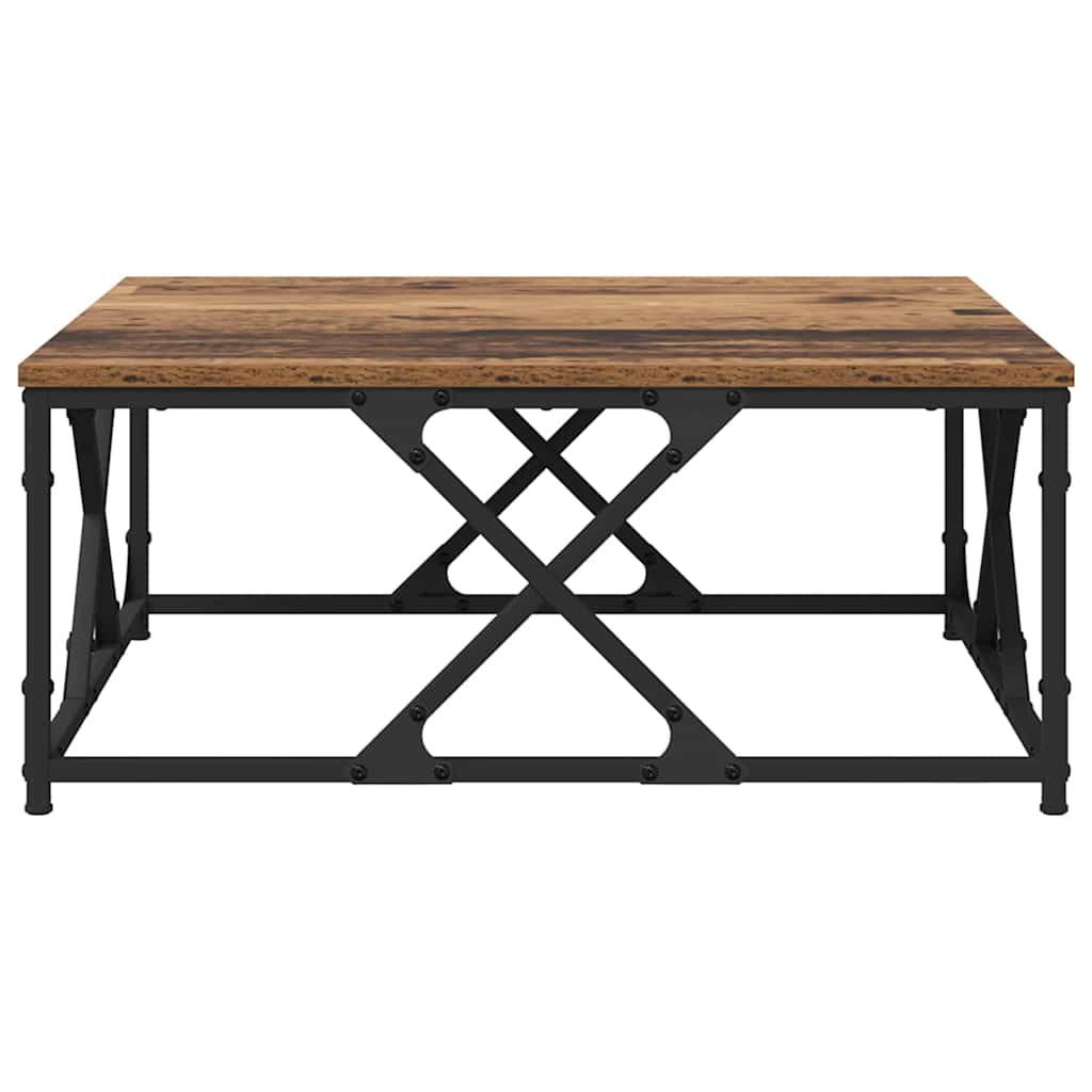 Masă de cafea Lemn vechi 70 x 70 x 30 cm Lemn compozit GartenMobel Dekor