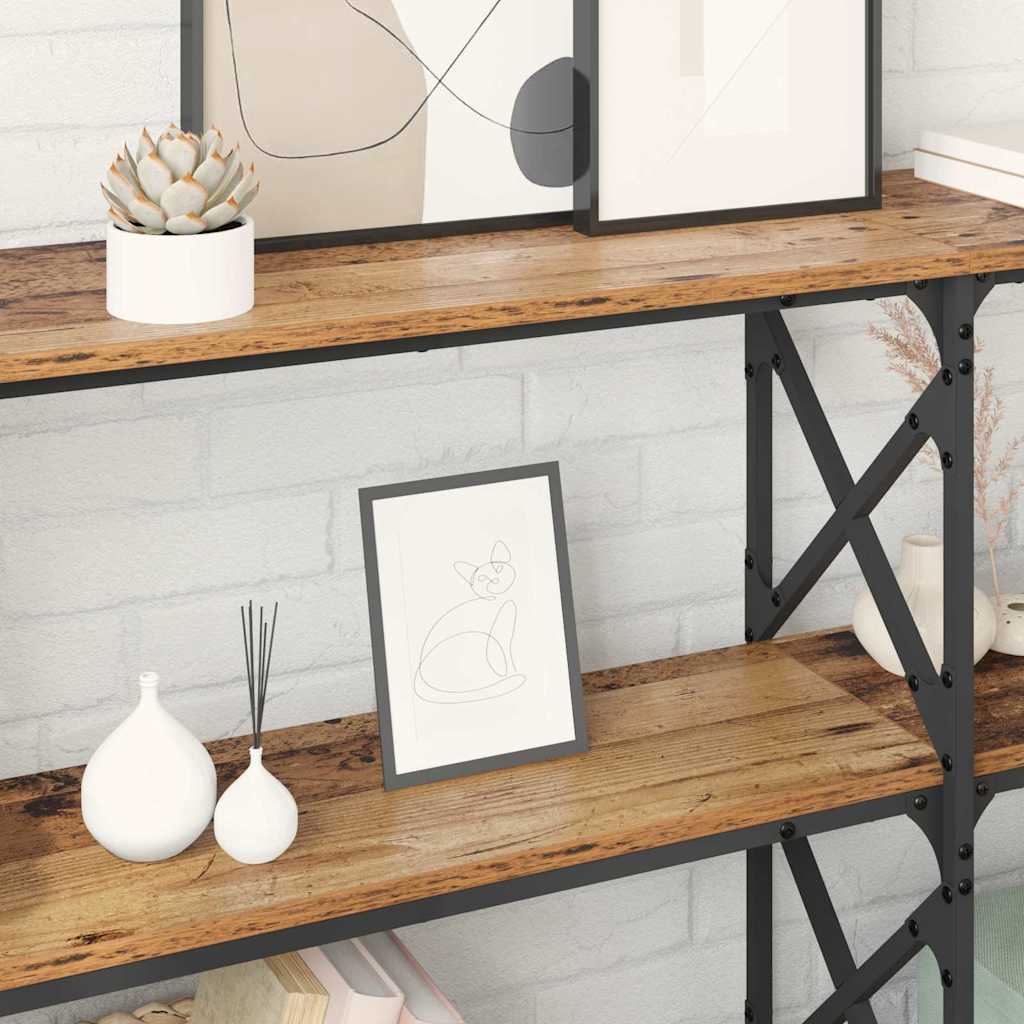 Masă de consolă Lemn vechi 156 x 28 x 80,5 cm Lemn compozit GartenMobel Dekor