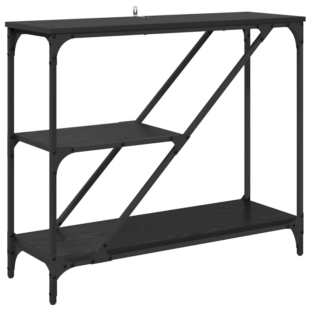 Masă de consolă Stejar Negru 88,5 x 30 x 75 cm Lemn compozit GartenMobel Dekor