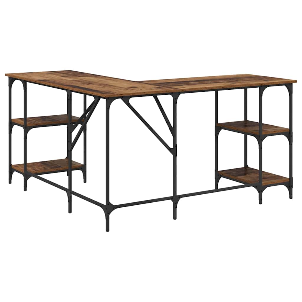 Birou Lemn Vechi 139 x 139 x 75 cm Lemn compozit GartenMobel Dekor