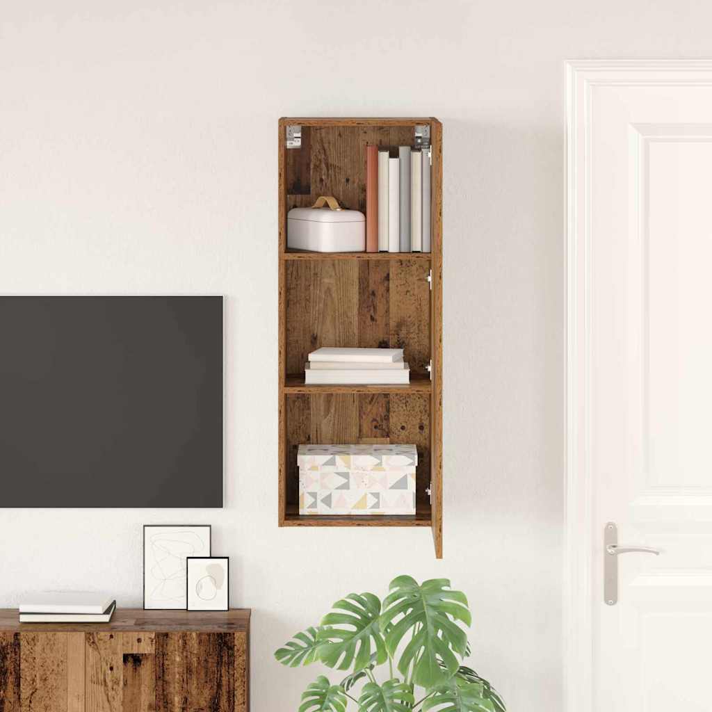 Dulap TV de perete Lemn Vechi 40,5 x 30 x 102 cm Lemn compozit GartenMobel Dekor