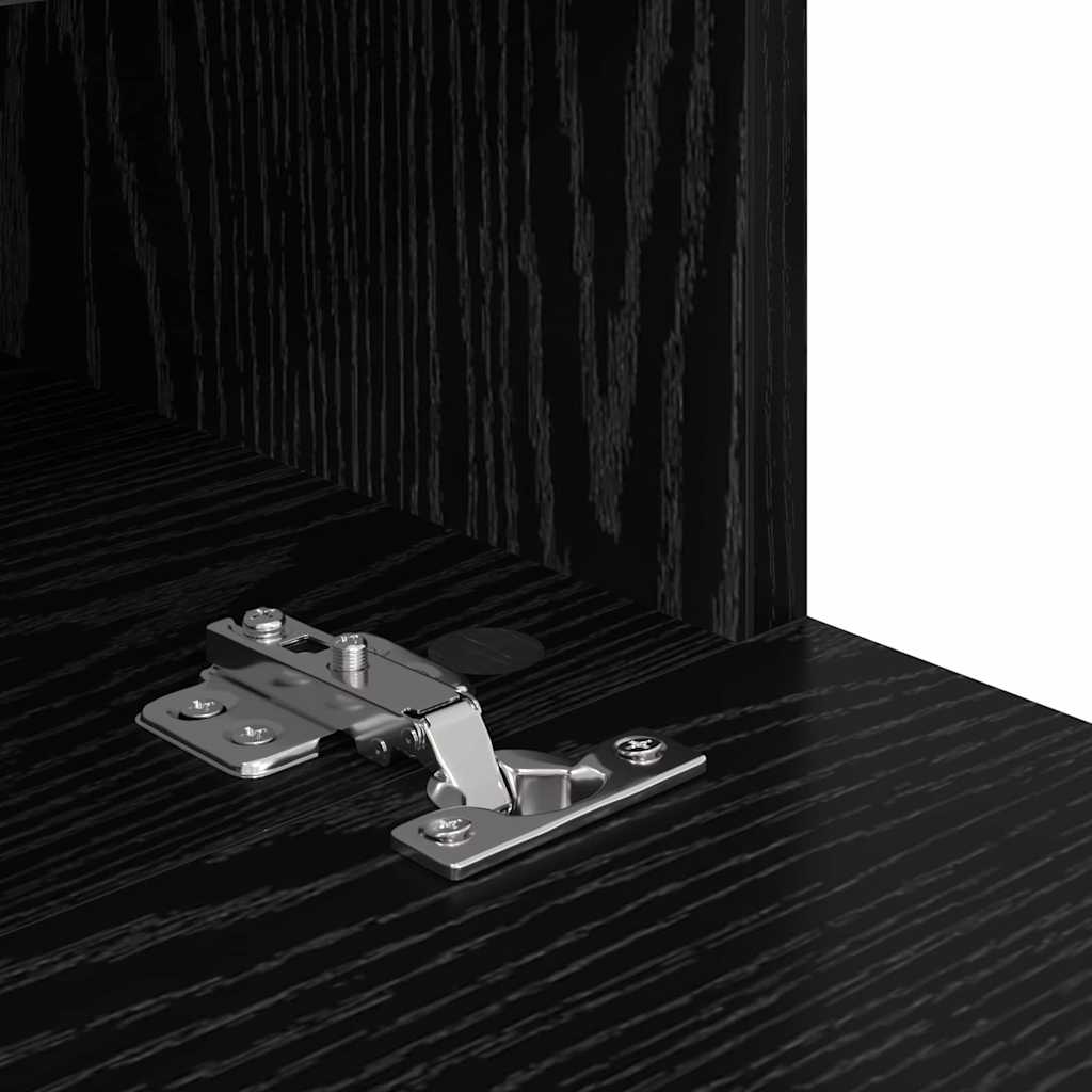 Dulap TV de perete Stejar Negru 60 x 30 x 30 cm Lemn compozit GartenMobel Dekor