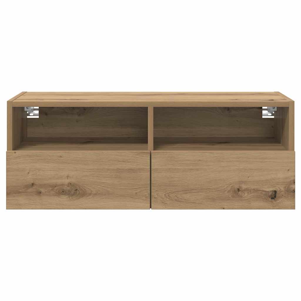 Dulapuri pentru TV 2 pcs Stejar Artizanal 80 x 30 x 30 cm GartenMobel Dekor