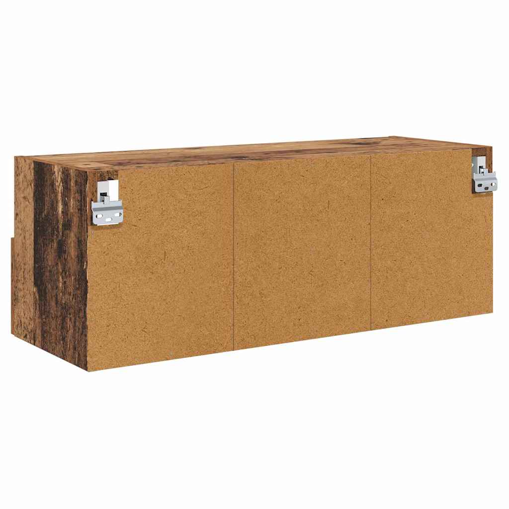 Dulapuri pentru TV Pe perete 2 pcs Lemn Vechi 80 x 30 x 30 cm GartenMobel Dekor
