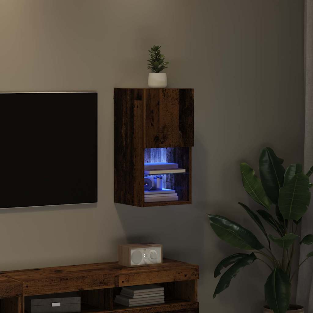 Sistem de TV montat pe perete Lemn Vechi 30,5 x 30 x 60 cm GartenMobel Dekor