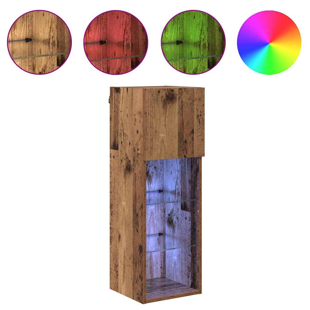 Sistem de TV montat pe perete Lemn Vechi 30,5 x 30 x 90 cm GartenMobel Dekor