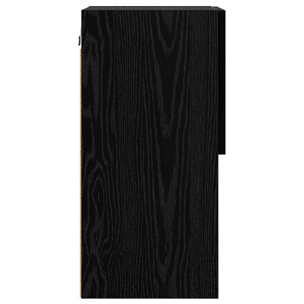 Sistem de TV montat pe perete Stejar Negru 30,5 x 30 x 60 cm GartenMobel Dekor
