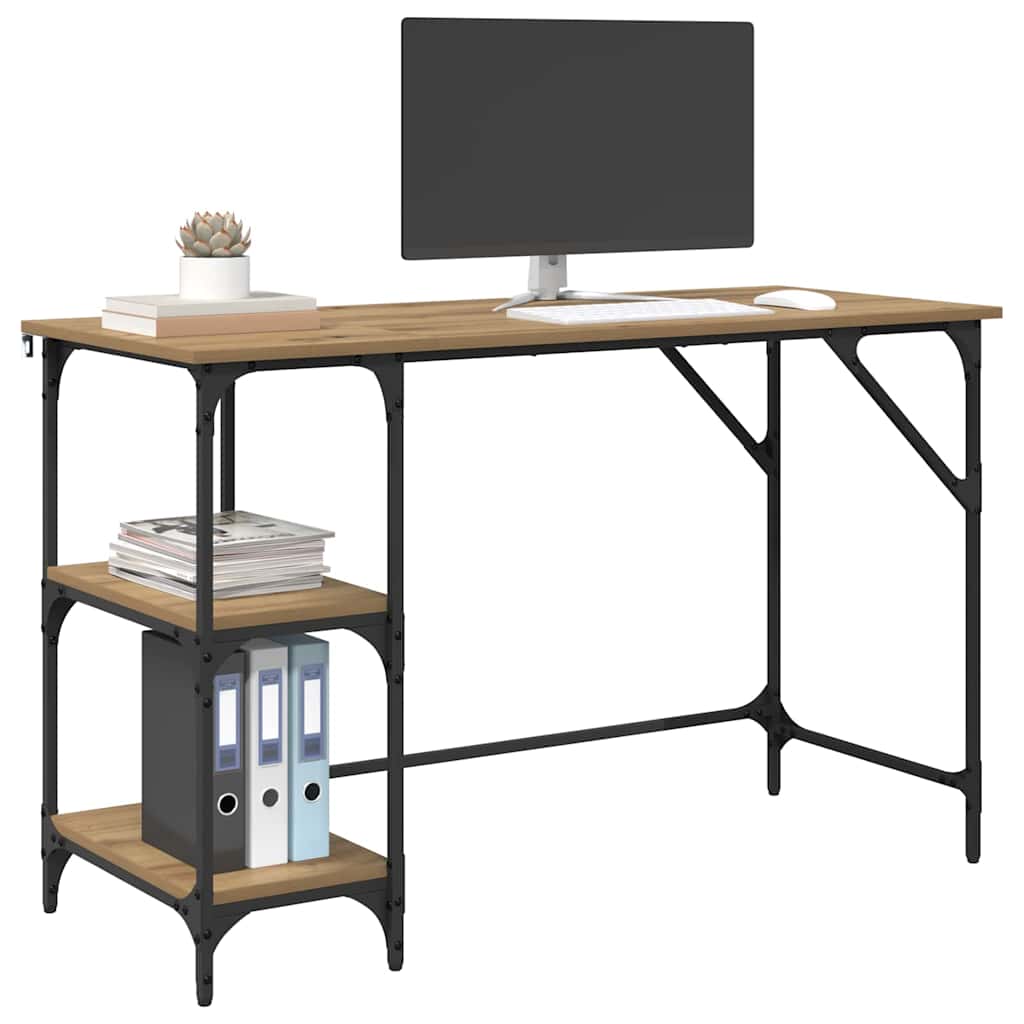 Birou Stejar Artizanal 120 x 50 x 75 cm Lemn compozit GartenMobel Dekor