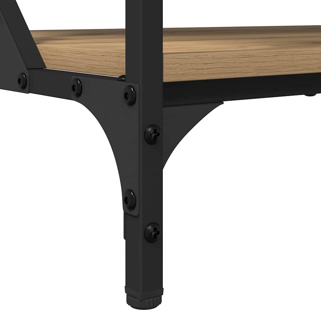 Masă de cafea Stejar Artizanal 70x50x50cm Lemn compozit GartenMobel Dekor