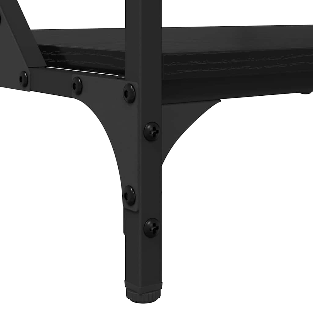 Masă de cafea Stejar Negru 70x50x50cm Lemn compozit GartenMobel Dekor