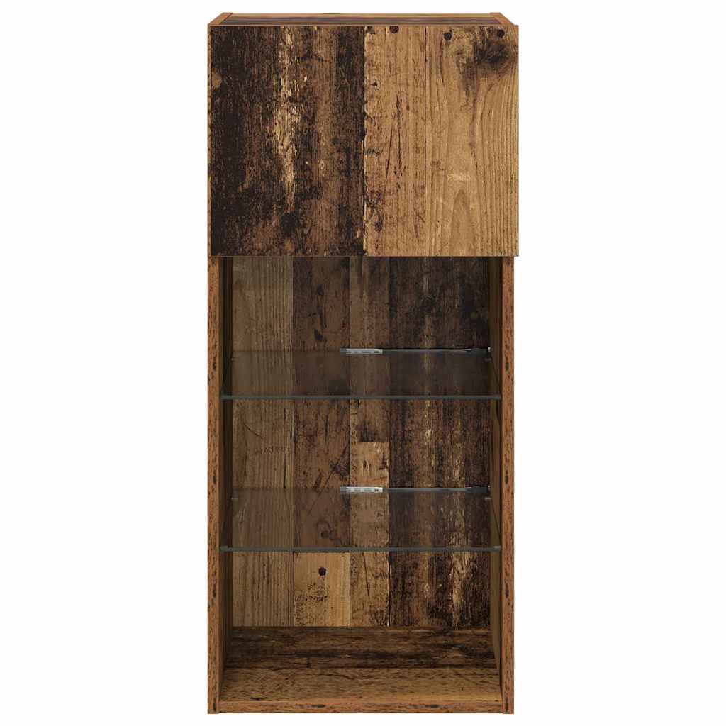 Sistem de TV montat pe perete Lemn Vechi 40,5 x 30 x 90 cm GartenMobel Dekor