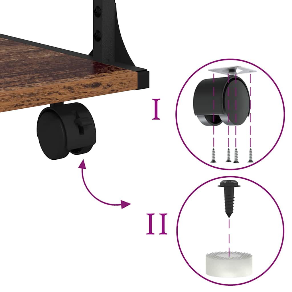 Suport pentru imprimantă Lemn Vechi 43 x 48 x 64 cm GartenMobel Dekor