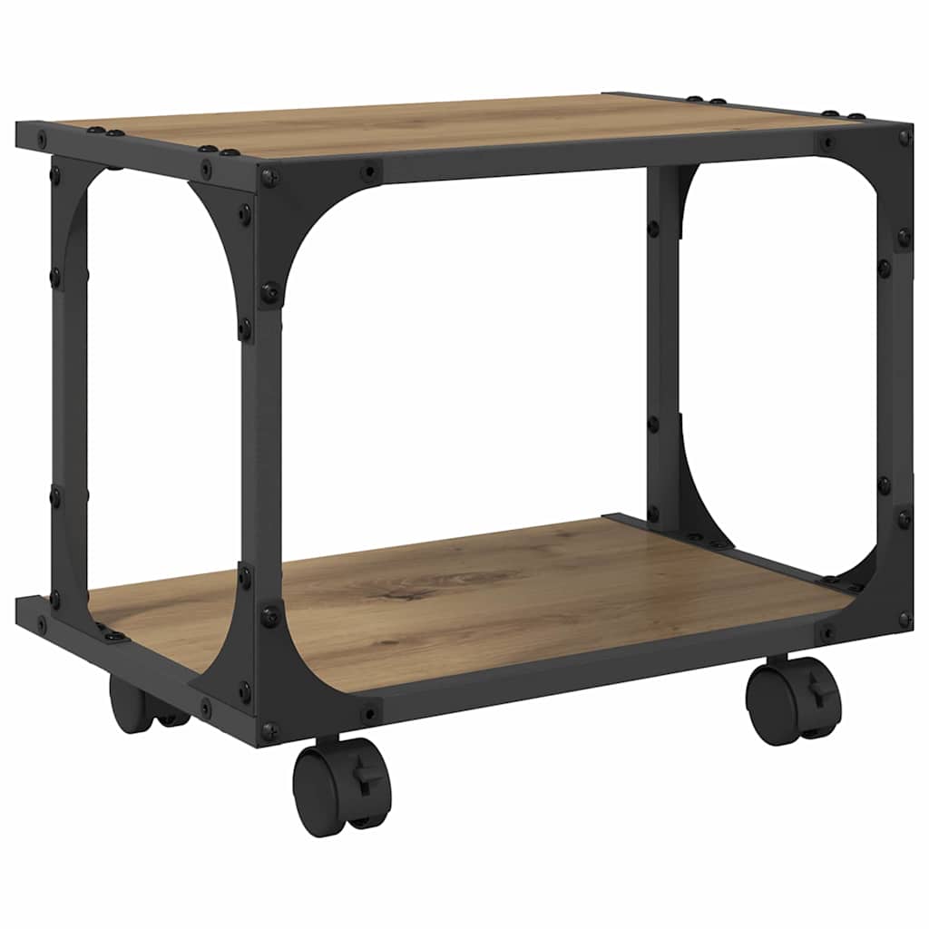 Suport pentru imprimantă Stejar Artizanal 41 x 28 x 33.5 cm GartenMobel Dekor