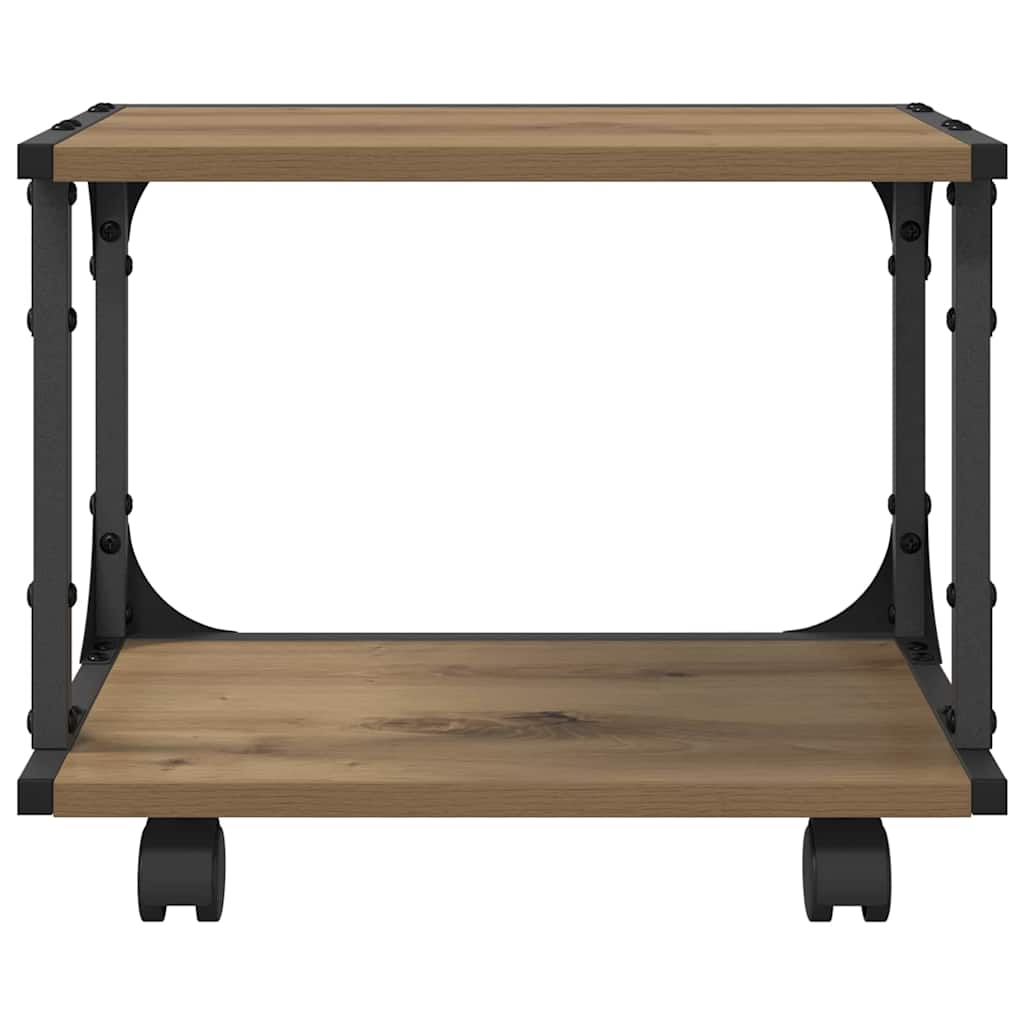 Suport pentru imprimantă Stejar Artizanal 41 x 28 x 33.5 cm GartenMobel Dekor