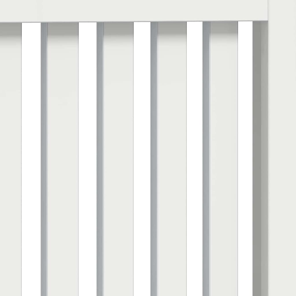 Capac pentru radiator Alb lucios 152 x 19 x 81,5 cm GartenMobel Dekor