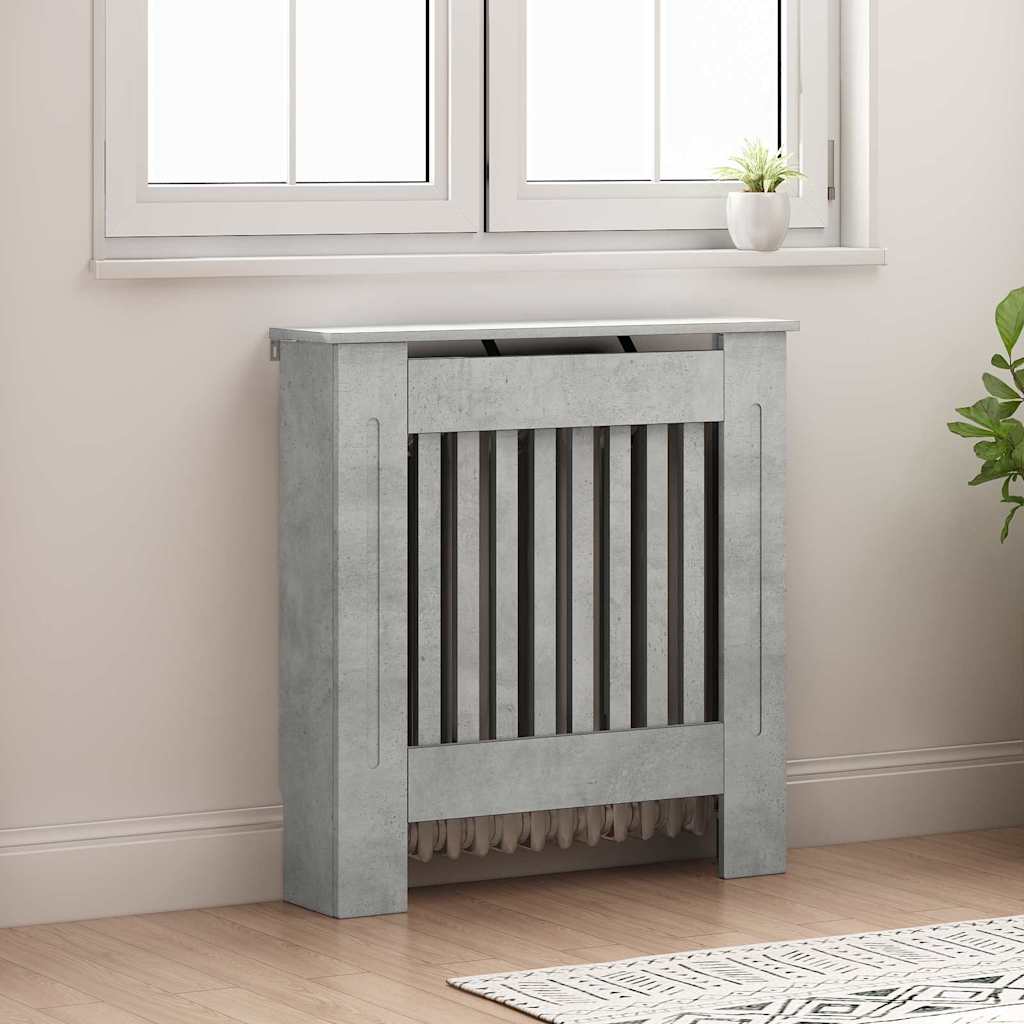 Capac pentru radiator Gri din beton 78 x 19 x 81,5 cm GartenMobel Dekor