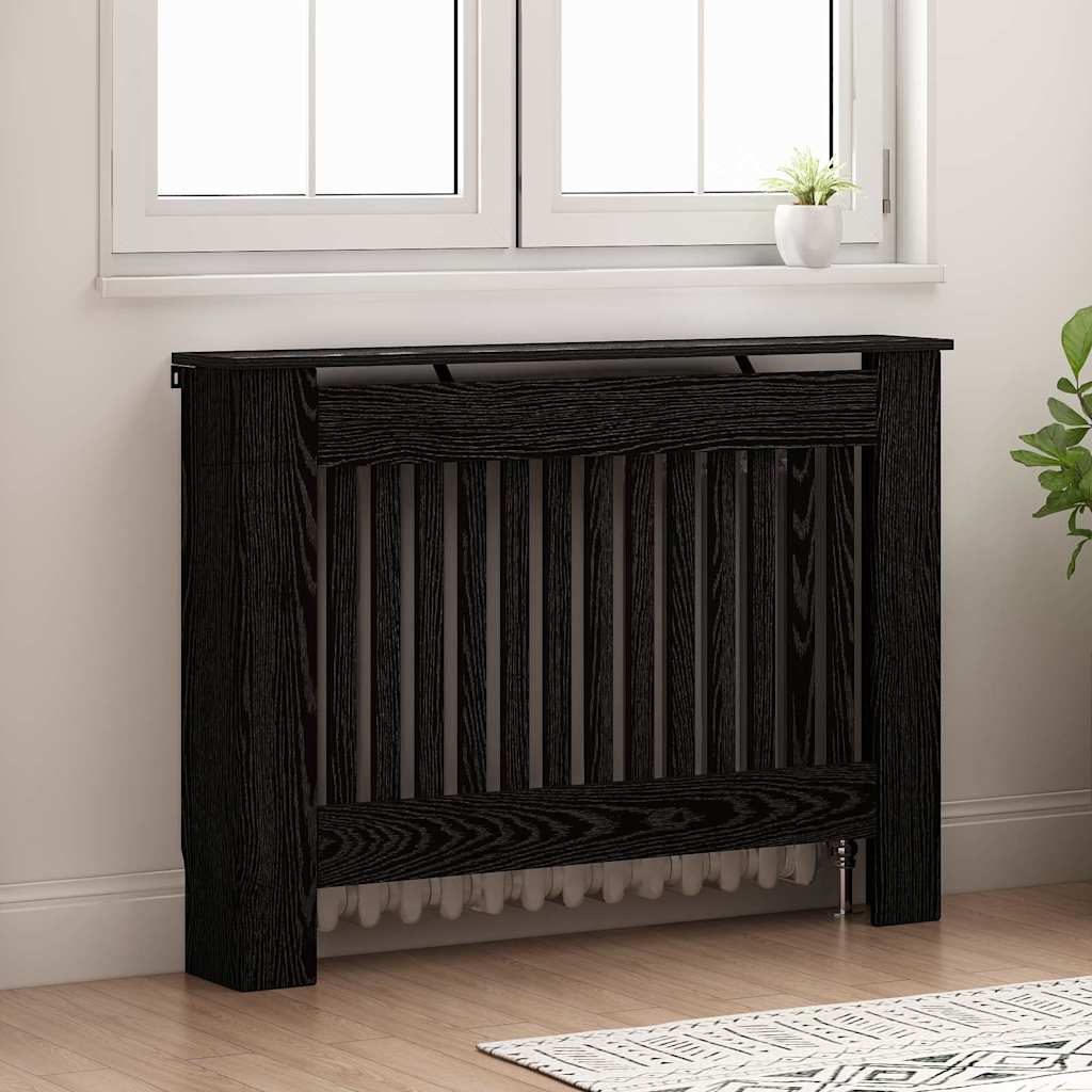 Capac pentru radiator Stejar Negru 112 x 19 x 81,5 cm GartenMobel Dekor