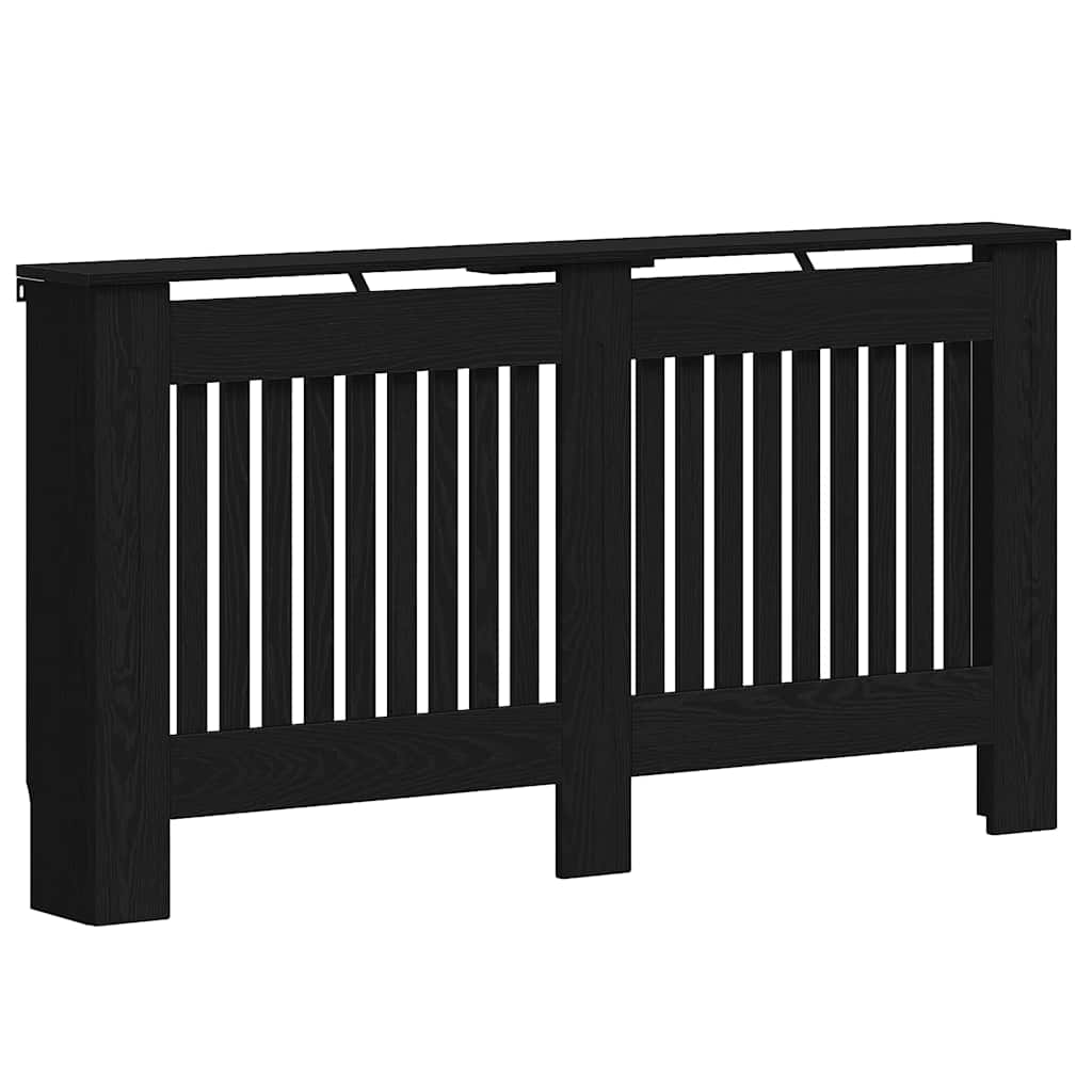 Capac pentru radiator Stejar Negru 152 x 19 x 81,5 cm GartenMobel Dekor