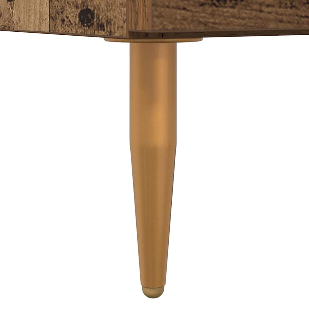 Noptieră 2 pcs Lemn vechi 40 x 35 x 47.5 cm Lemn compozit GartenMobel Dekor