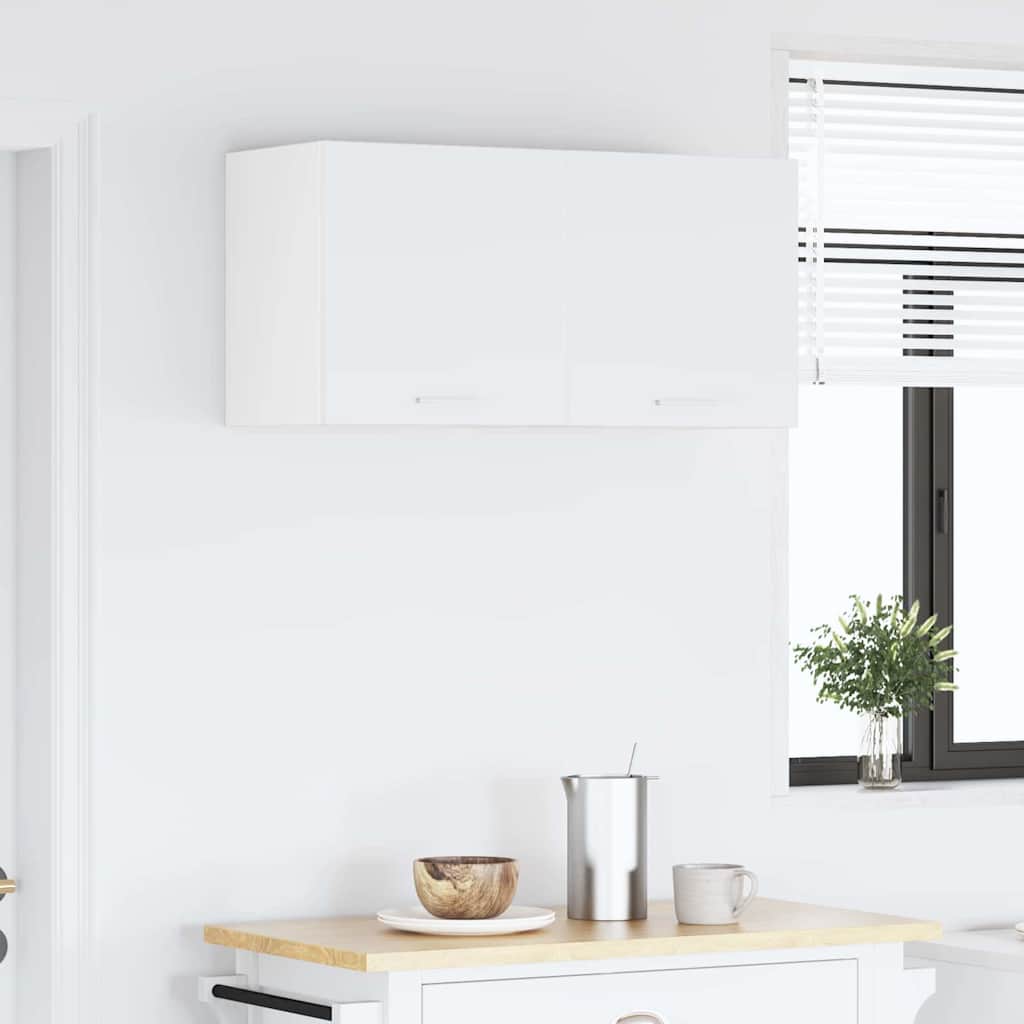 Dulap suspendat Riga 2 pcs Alb 40 x 31 x 40 cm Lemn compozit GartenMobel Dekor